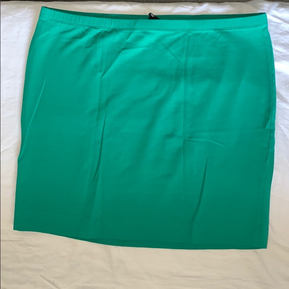 H&M Cotton Mini Skirt - Green - L